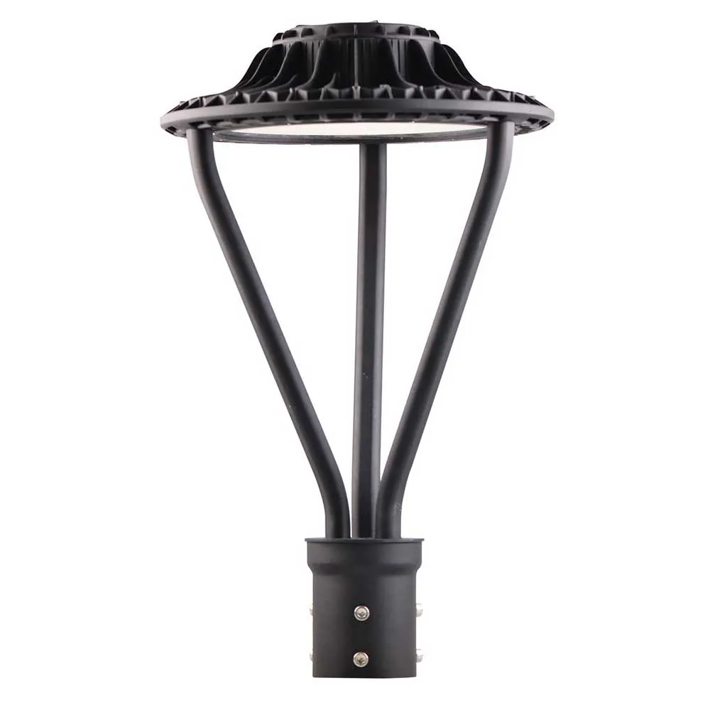 50W 75W 100W 150W LED-post Top Area Pole Street Light IP65 Utomhusbelysning Garden Campus Black 5000K DLC