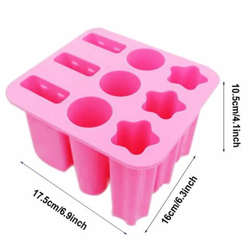 1 pink ice grid summer homemade ice hockey ice block mold 33 grid  refrigerator with cover