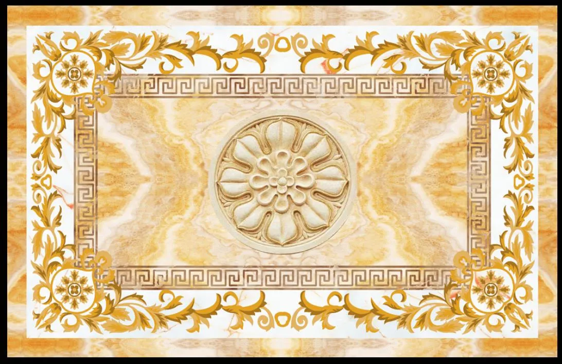 Hurtownie-Custom 3d Tapeta na ścianach 3D Sufit Tapeta Malowidła Europejski wzór Jade Sufit Mural Tło Wall Divalroom Wallpaper