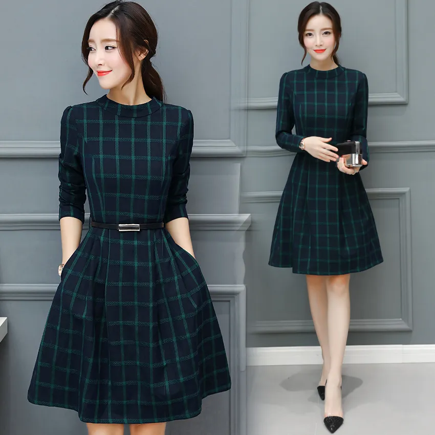 Vestidos xadrez online inverno 2018