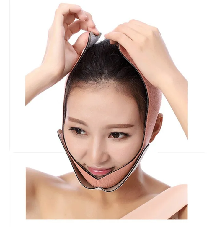 V Face Lift Up Tape Anti Wrinkles Mask Ultra-thin Double Chin Removal Slimming Lifting Face Slimmer Mask Strap Band Face thinning bandage
