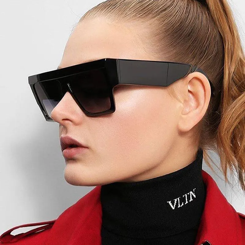 Vintage Square Oversized Square Sunglasses For Women And Men Big