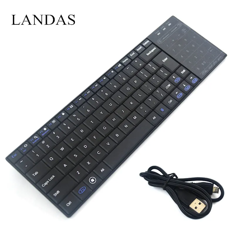 Ahorra a lo Grande en Compras al por Mayor de TV Bluetooth Keyboard Teclado  Bluetooth Con Panel Táctil: Teclado Inalámbrico Portátil Para Dispositivos 