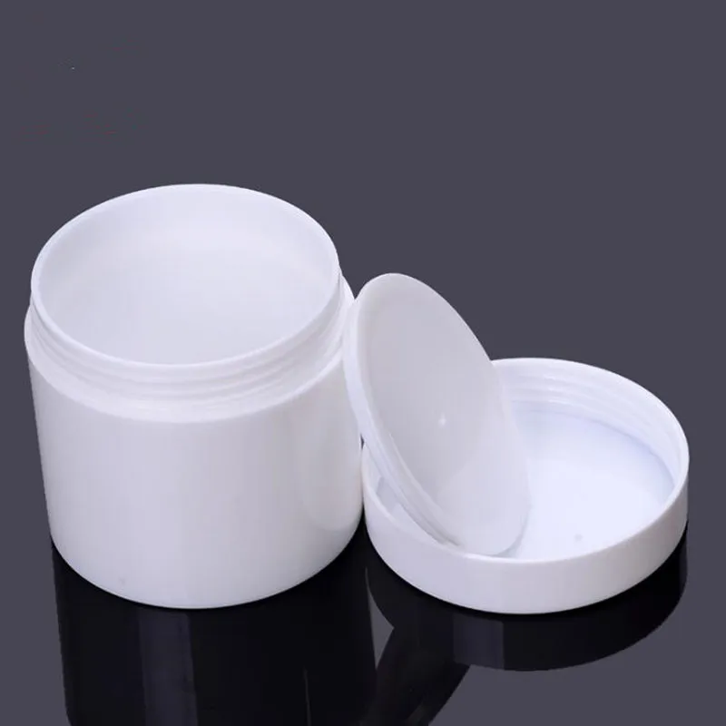 50g 100g Boş Beyaz Kozmetik Konteyner Cilt Bakım Kremi Kavanoz Plastik Pot Ambalaj DIY Toz Kalay F20173055