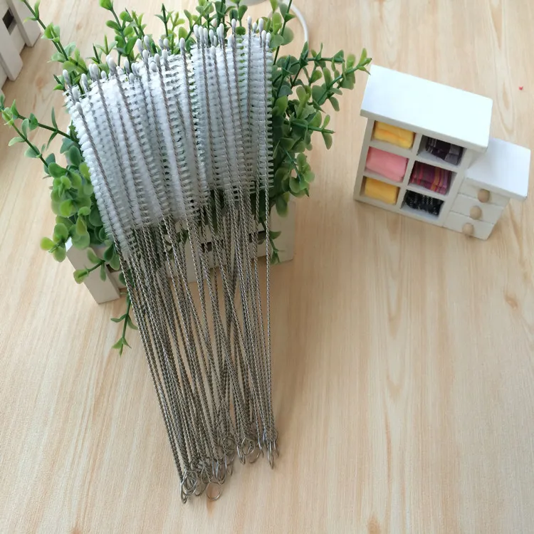 19cm * 5cm * 8mm Stainless Steel Wire Straw Cleaner Cleaning Brush Straws Cleaning Brush Bottle Brush