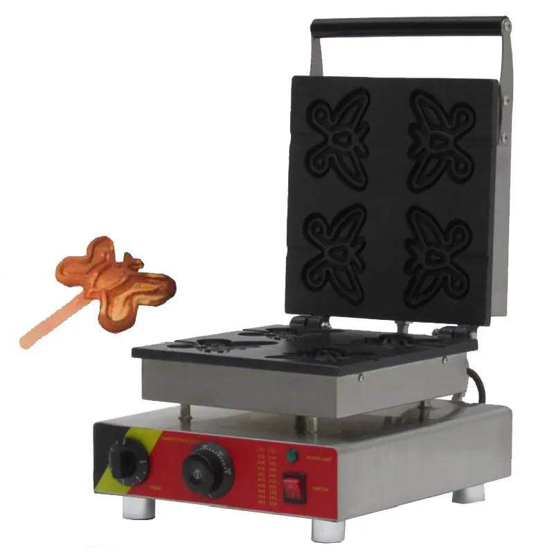 BEIJAMEI High Quality Commercial butterfly waffle maker electric butterfly-type waffle machine waffle cake oven food machine