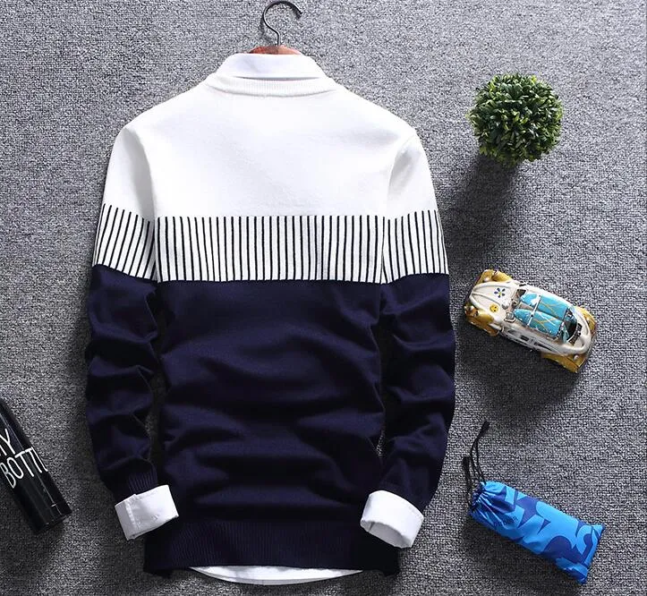 Designer Men s Sweater Men s Knitwear Hood Korean Slim Round Collar Teen Foreign Trade Autumn Winter New