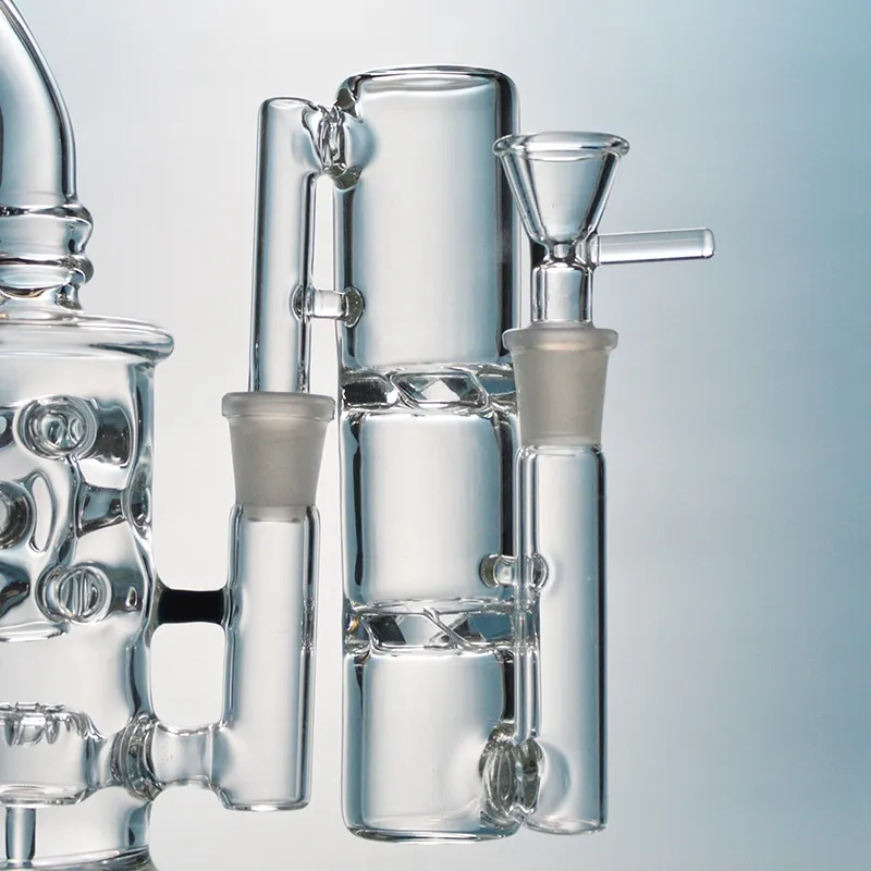 Podwójny turbinowy łapacz popiołu dysk szklany szklane popielnice clear Ashcatcher 45 90 stopnia 14 mm 18 mm łapacze popiołu palenie akcesoria AS4957470