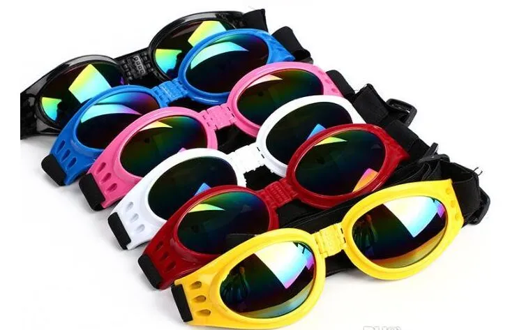 작은 매체 대형 개를위한 접이식 애완 동물 안경 개 선글라스 UV 눈 보호 안경 강아지 그루밍 액세서리 6 색