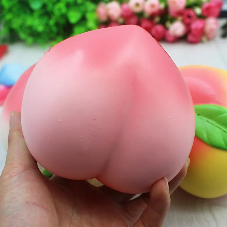 Pembe Şeftali Yumuşacık Koku Jumbo kawaii Kokulu Squishies Yavaş Yükselen Oyuncaklar Anti Stres kawaii Dekorasyon Yumuşacık Telefonu ...