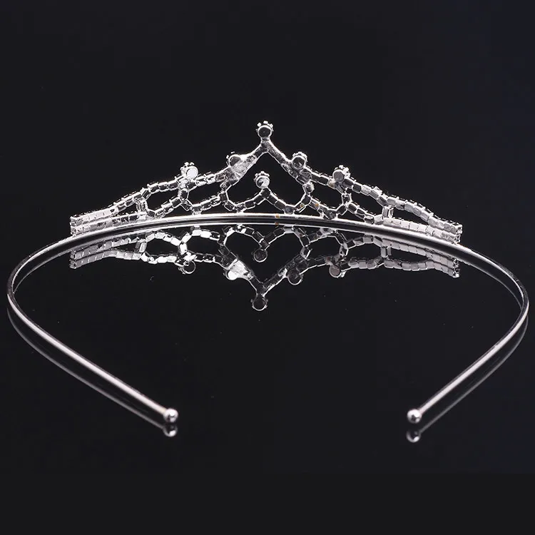 Meisjes kronen met steentjes bruiloft sieraden bruidsheadpieces verjaardagsfeestje prestaties pageant crystal tiaras bruiloft accessoires # BW-T044