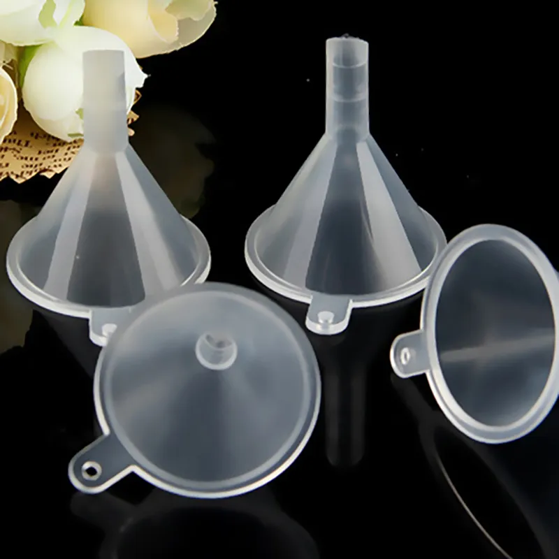 Mini Small Funnels Liquid Transparen Perfume Liquid Essential Oil Filling Empty Bottle Packing Kitchen Bar Dining Tool WX9-328