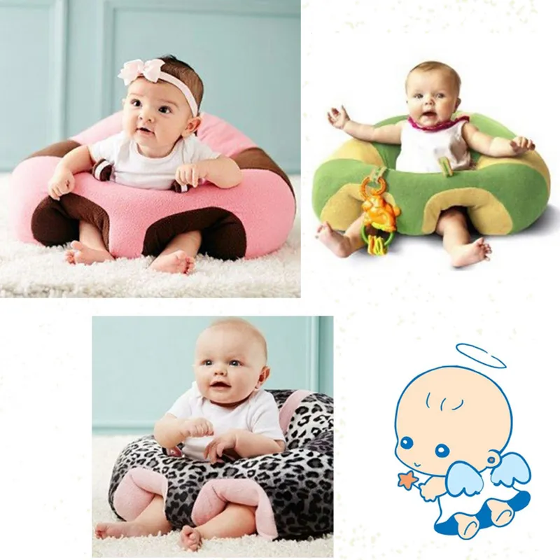 Spädbarn Toddler Baby Support Säte Mjuk Bomull Travel Bilstol Soffor Kudde Kudde Baby Learning Seats för Baby Training