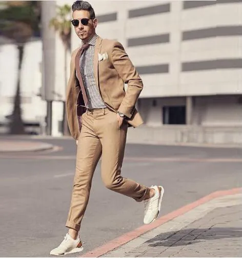 LIGHT BROWN SUIT - Classy Formal Wear