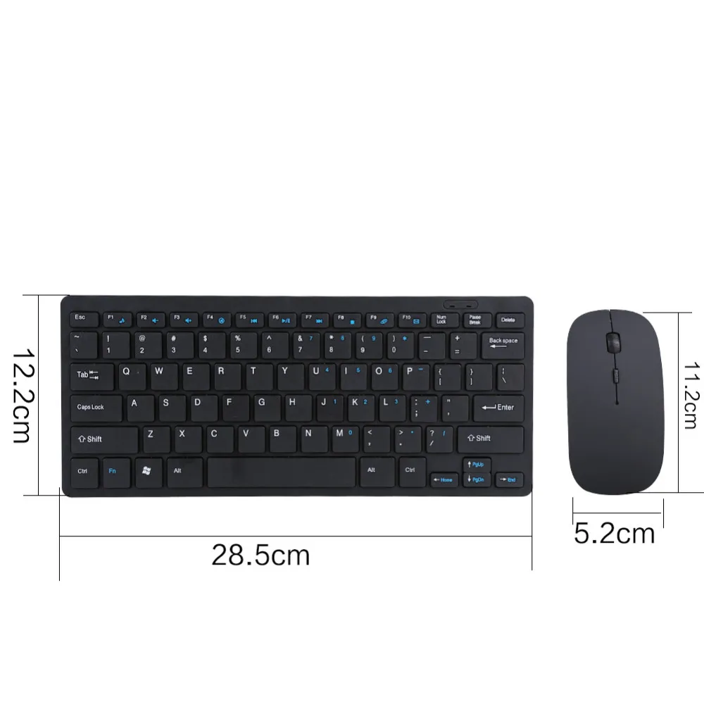 2,4 G Wireless Tastatur und Maus Kit Tastatur Ultra-Slim Für Android IOS PC Laptop Computer Zubehör