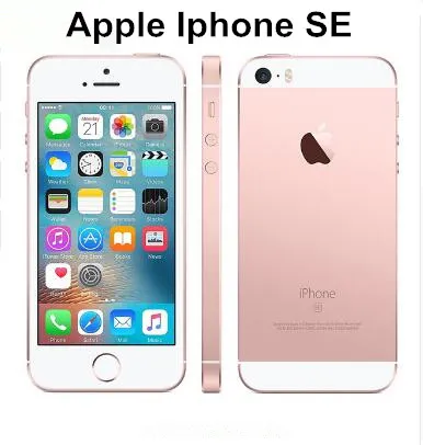 Orijinal Unlocked Apple iPhone SE 4.0 "inç 16/64 GB ROM 2 GB RAM 12MP A9 Çip iOS 9.3 Parmak İzi Çift Çekirdekli 4G LTE Yenilenmiş