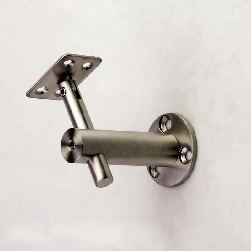 Polished Brass Stair Handrail Bracket - Heavy Duty Wall Mount For Staircase Safety 10 thumbnail image