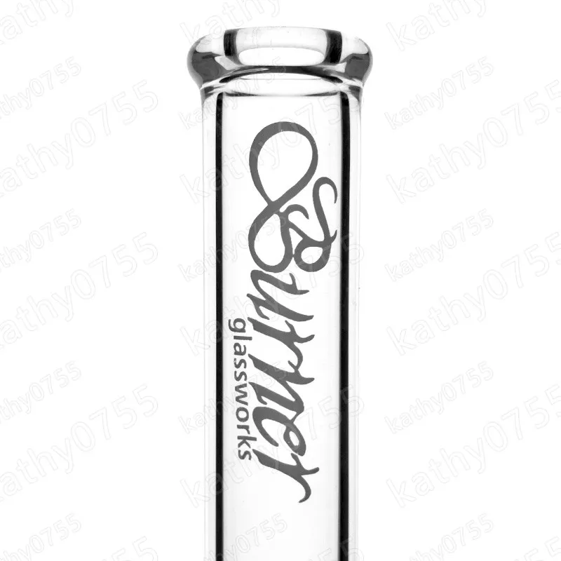 Glas Olierouts 14 MM Mannelijke gewricht 8,1 inch Glas Bong Groothandel Prijs Heldere Glazen Waterpijp met Percolator voor Roken Gratis verzending