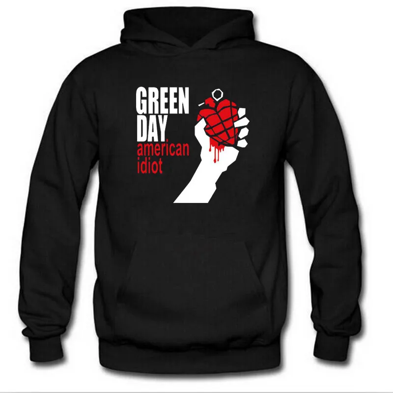 Otoño Invierno Manga Larga Sudaderas Con Capucha De Lana Hombres GREEN DAY Impreso Punk Rock Hip Hop Hombres Sudaderas Pulóveres Cool Fans Clothing 20,97 € | DHgate