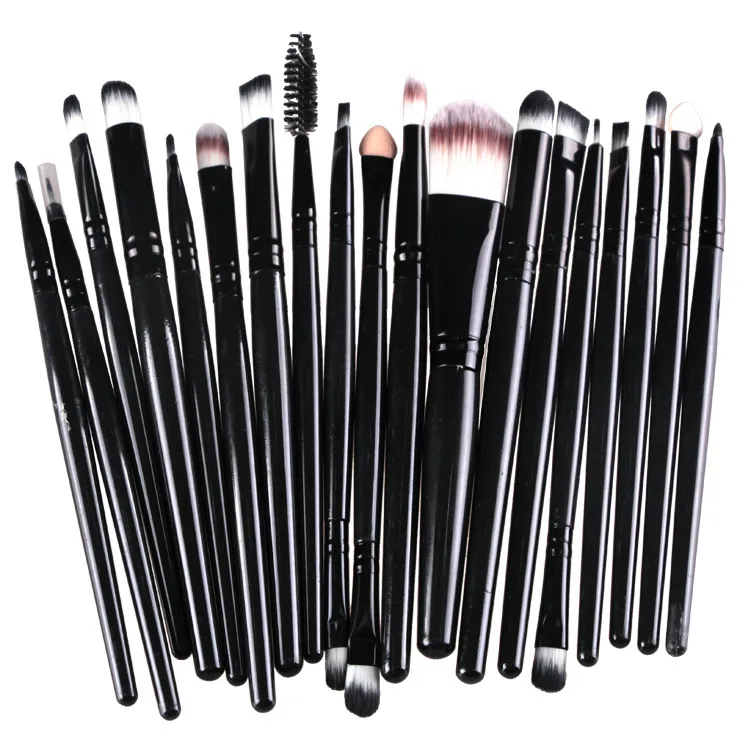 MAANGE 20 Pz/Pacco Pennelli Trucco Set Ombretto Fondotinta Potere Sopracciglia Ciglia Contorno Labbra Miscelazione Bellezza Pennello Cosmetico Strumento Maquiagem