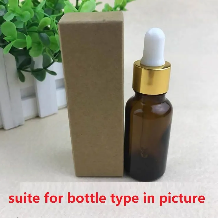 Kraft Paper Box Dropper Bottle Essential Oil Sprays sample valve tubes package \ 