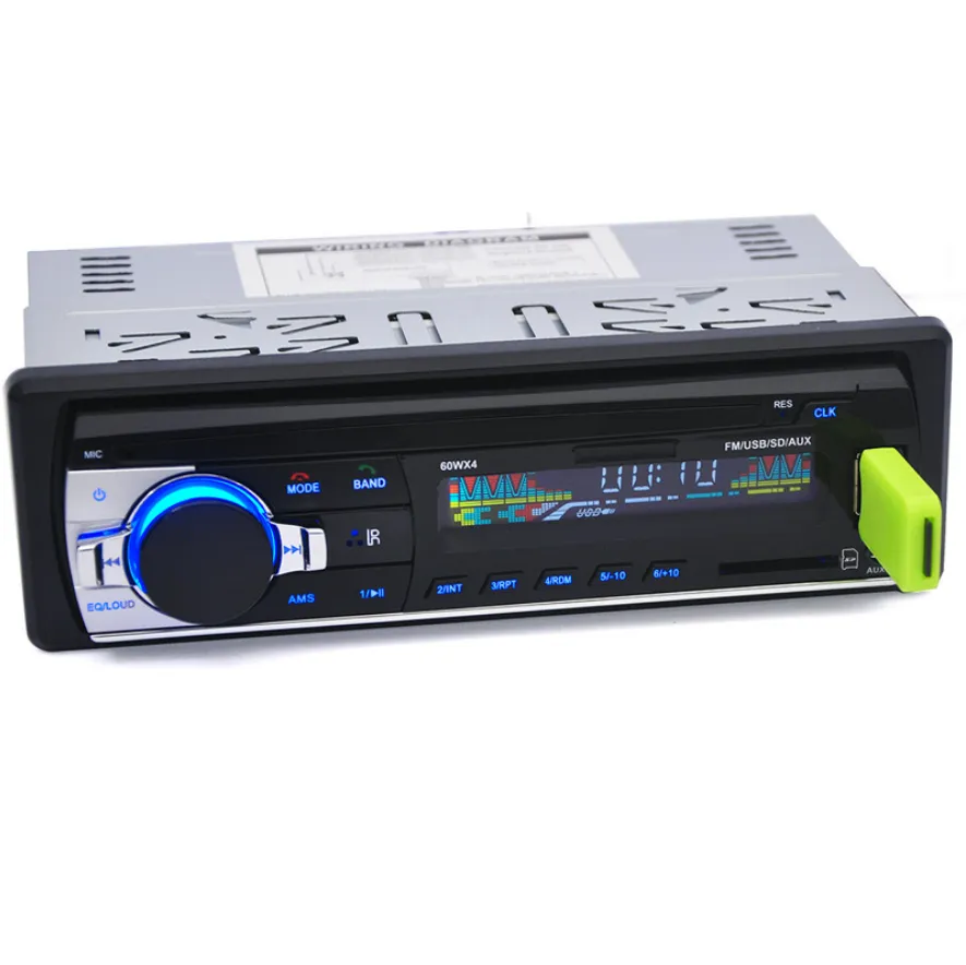 NC 12V Car Stereo FM Radio MP3 Audio Player Support Bluetooth Phone with USB/SD MMC Port Car Electronics In-Dash 1 DIN