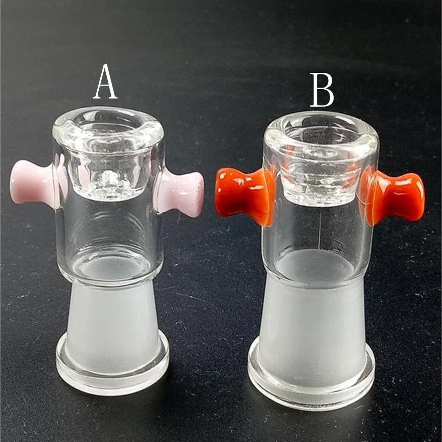 SAML-Glaskopf mit Schieber, Blumen-Glasschirmköpfe für Glaswasserpfeifen und Bongs, Räucherköpfe, Verbindungsgröße 18,8 mm/14,4 mm