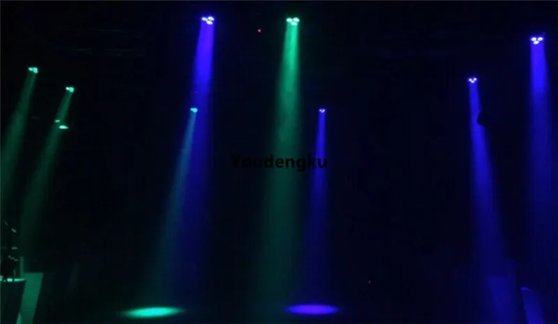 2個のディスコ3目RGBW LyreミニLED移動ヘッド3x40W 4in1 LEDビーム蜂アイヘッドズームライト