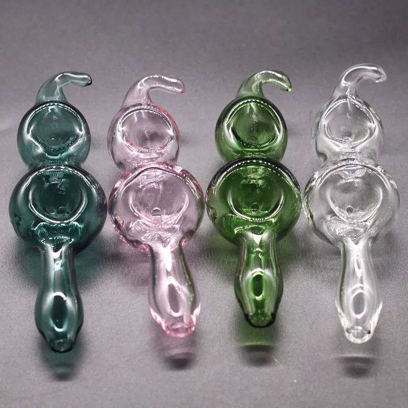 3 1/2 CRYSTAL DOUBLE RING Tobacco Smoking Glass Pipe bowl THICK Glass pipes