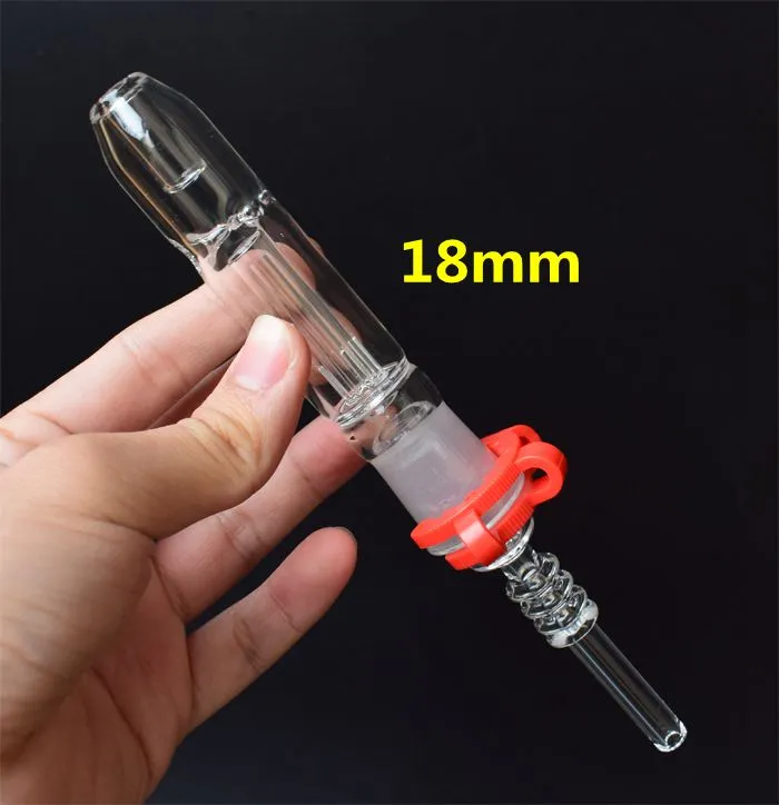 Mini Nectar Collector Kit met Quartz Tip 10mm 14mm 18mm Omgekeerde Nail mini glazen pijp Booreiland concentraat Pijpen voor Pijp