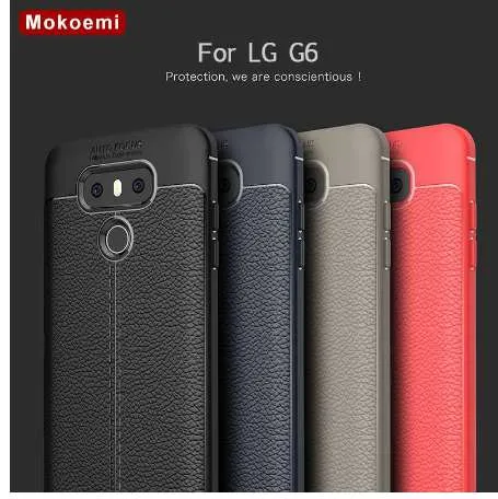 Mocoemi Fashion Lichee Design Dowód szokowy Miękki 5.7 "dla LG G6 Case dla LG G6 Osłona obudowy telefonu komórkowego