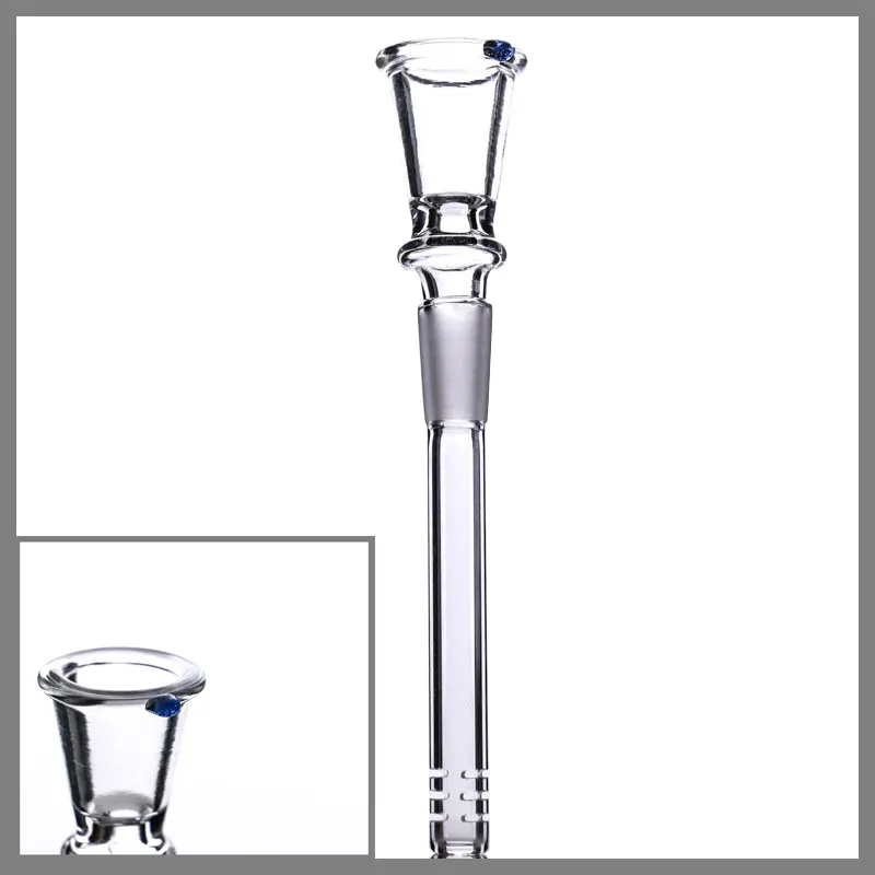 Гуманизированный дизайн для курения стекло внизу 14 мм Стебель для мужского чаша Очистить вниз с диффузными порезами