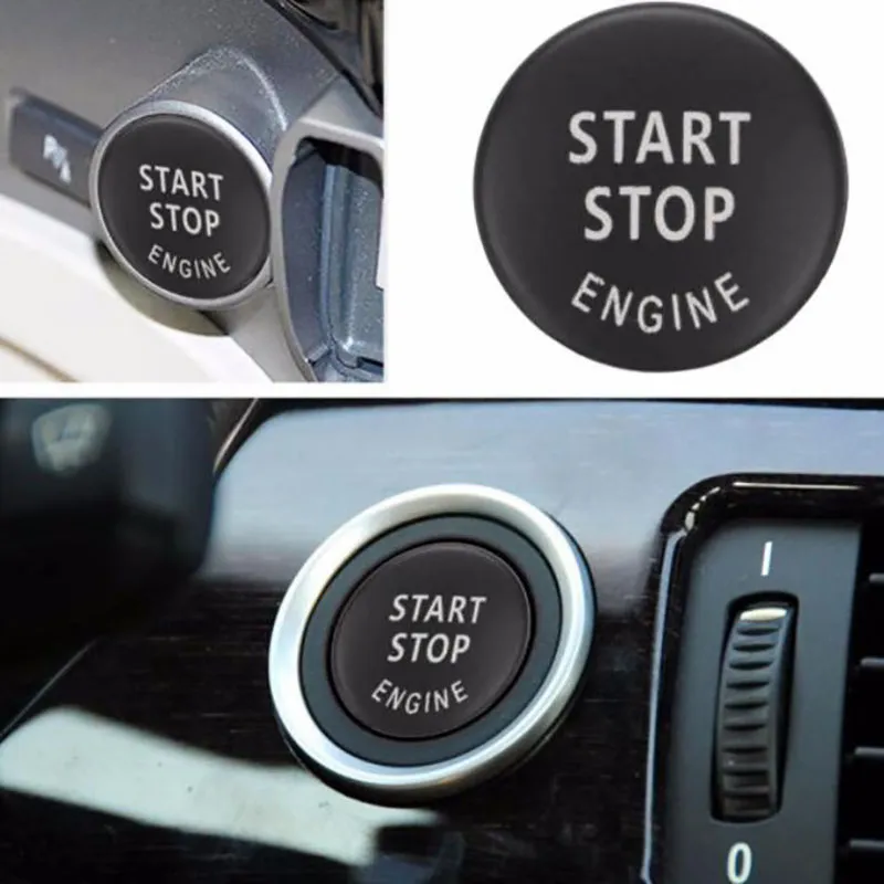 Car Engine START Button Replace Cover STOP Switch Accessories Key Decor for BMW X1 X5 E70 X6 E71 Z4 E89 3 5251l