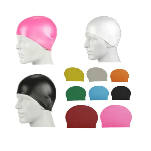 Ultra Premium Silicone Swim Cap voor mannen en vrouwen Houd je haar droog zwemmen siliconen hoeden