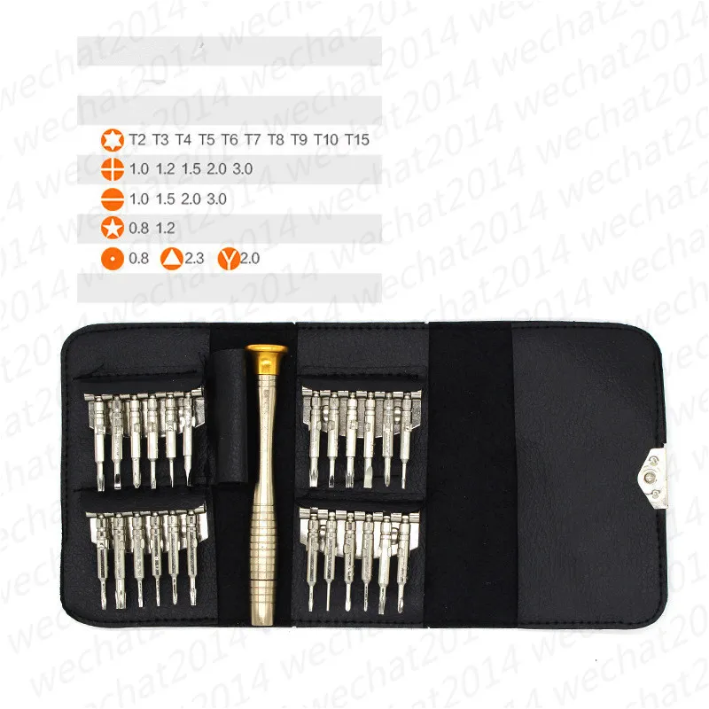 Kit de réparation outils de réparation polyvalents 25 en 1 outils d'ouverture pour téléphones portables ordinateurs portables