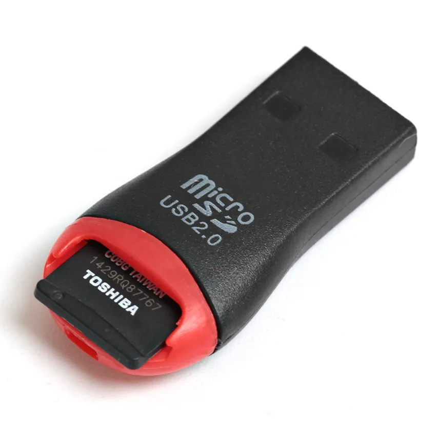 USB 2.0 MicroSD T-Flash TF Hafıza Kartı Okuyucu düdük Tarzı 300 adet / grup Ücretsiz Kargo