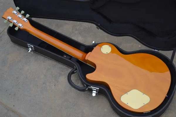 Golden 6 String LP Standard Electric Guitar Wholesale Price Free Shipping