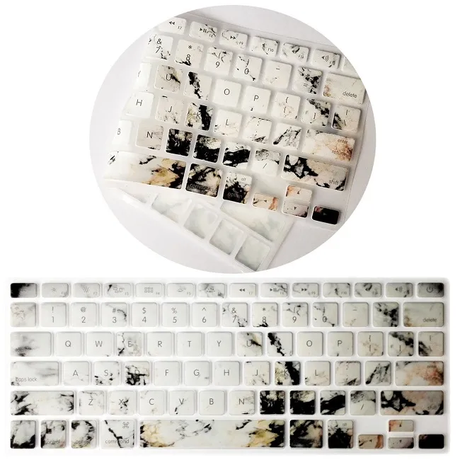 Granito Marmo Roccia Pietra Copertura Della Tastiera di Legno Tastiera Protezione Della Pelle Apple Mac Macbook Pro 13 15 17 Air 13 Retina 13 DEGLI STATI UNITI