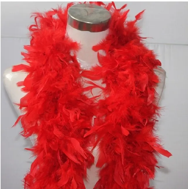 Boas de plumes blanches Décoration de fête Boas de plumes Fourniture Boas de plumes de marabout Plusieurs couleurs disponibles Blanc Noir Rouge Bleu Rose Violet Vert