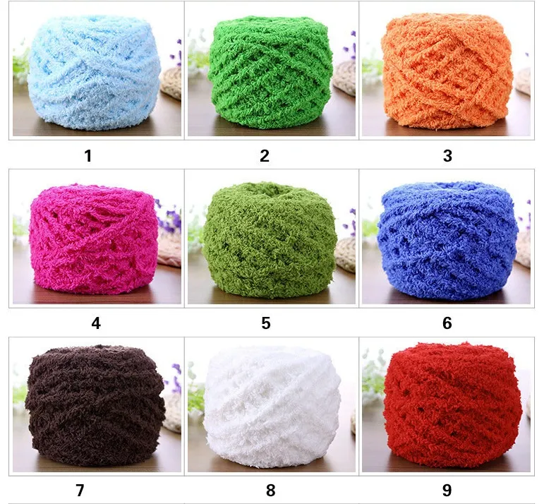 50g/ball Cotton Coral velvet Baby DIY Hand-knitted Yarn For Hand knitting Scarf Soft Cotton Yarn Thick Wool Yarn blanket