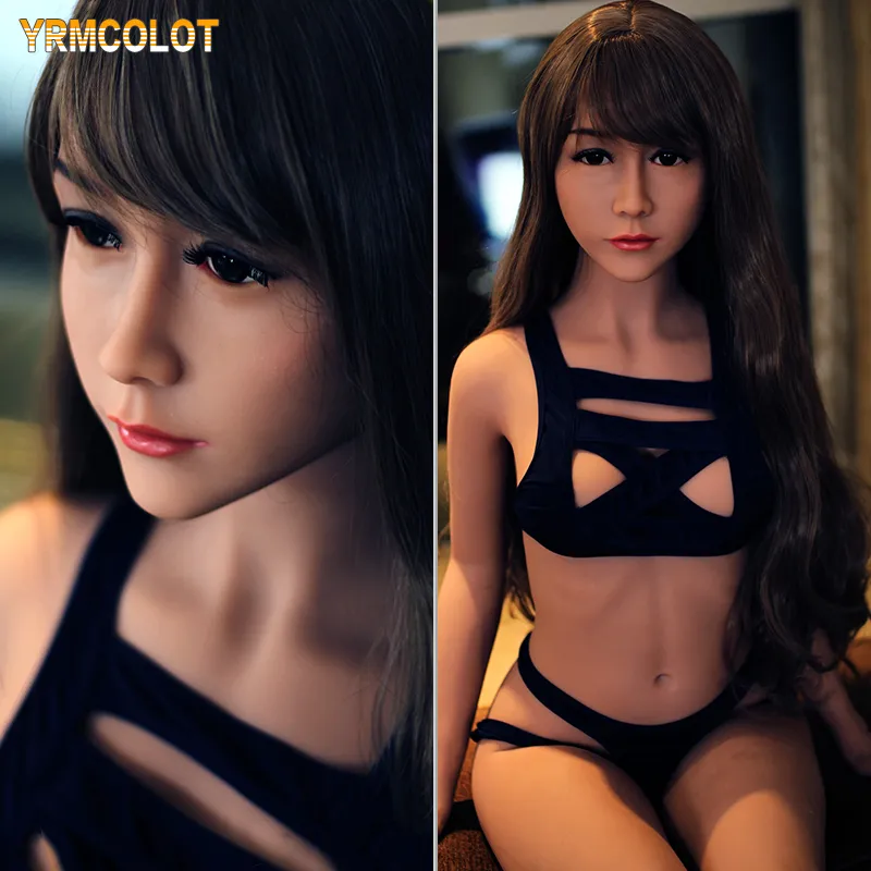 YRMCOLOT NUOVO 140 cm Giappone Real TPE Piccoli bambole del sesso in silicone per gli uomini Realistic Big Breast Masturbator Vagina Pussy Adult Love Doll Skeleton