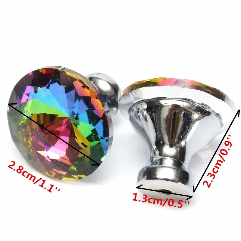 / ensemble Boutons de porte de tiroir coloré Armoire Armoire meuble armoire Handle Crystal Alloy3010004