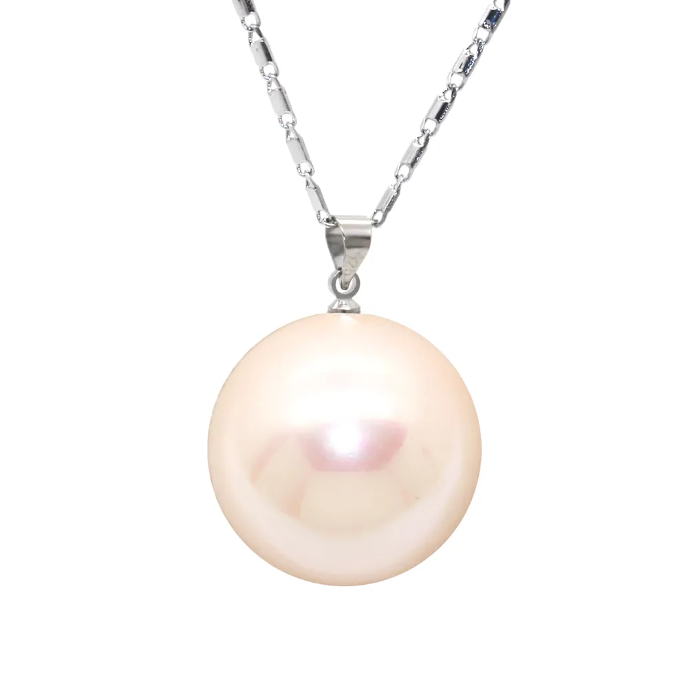 Grand pendentif de collier de perles de coquille d'huître de mode pour le cadeau surprise de la femme