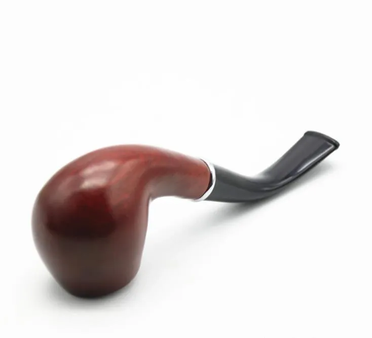 Smoking Pipes length of new red short solid wood pipe 145MM