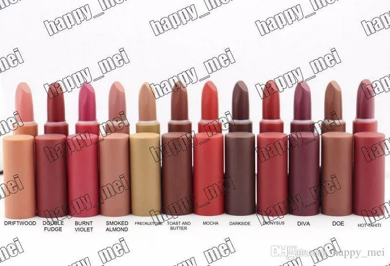 Gratis verzending Epacket nieuwe make-up lippen M5544 mat lipstick! 12 verschillende kleuren