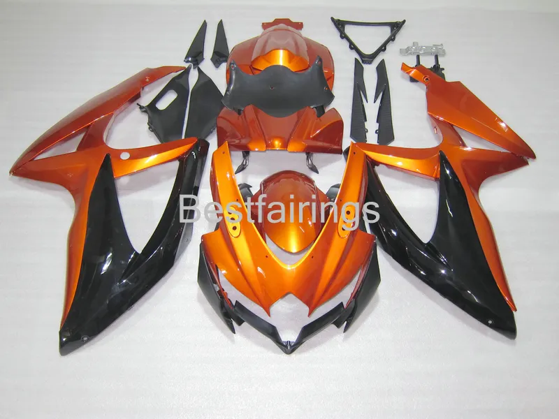 SUZUKI GSXR600 용 페어링 키트 GSXR750 2008 2009 2010 페어링 GSXR 600 750 08 09 10 사출 성형 HS14