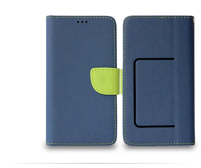 Étuis portefeuille universels pour téléphone portable de 3,5 à 6,9 pouces PU Flip en cuir Fente pour carte de crédit Couverture en TPU iPhone Samsung MOTO OPPO OnePlus Huawei XiaoMi