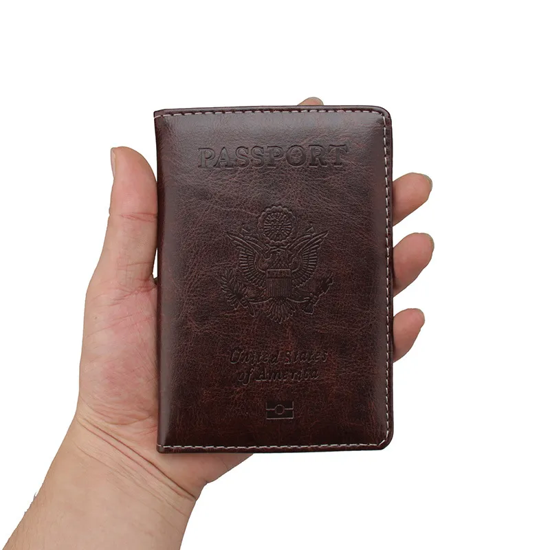 Portafoglio Passaporto Americano Viaggio Casual Copertina Passaporto USA Donna Uomo Passaporto Porta Carte Di Credo Custodia Biglietti Da Visa In Pelle PU Da 1,07 € | DHgate