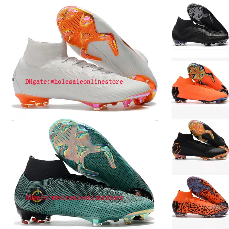 2018 Cr7 Soccer Cleats Mercurial Superfly VI 360 Elite FG Soccer Shoes Scarpe Calcio Mens