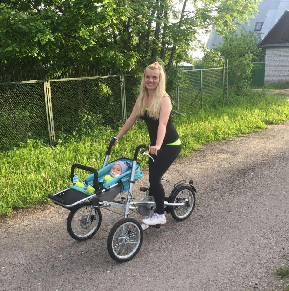 Mother child bicycle stroller 2025